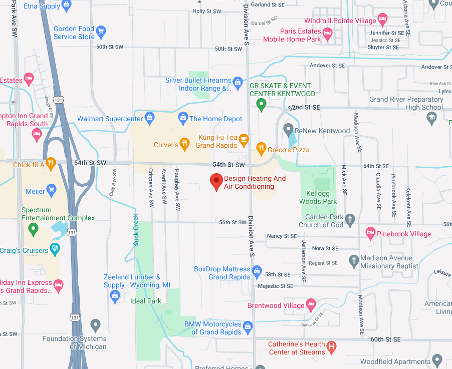 Location of Design Heating & Air Conditioning