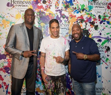 Celebrities at Hennessy JonOne Party