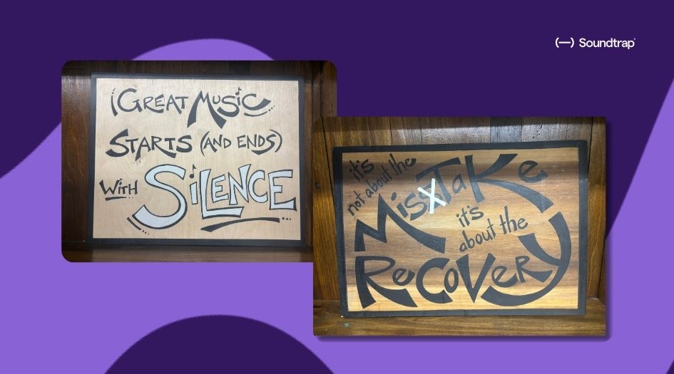 Posters Amy's husband made about growth mindset