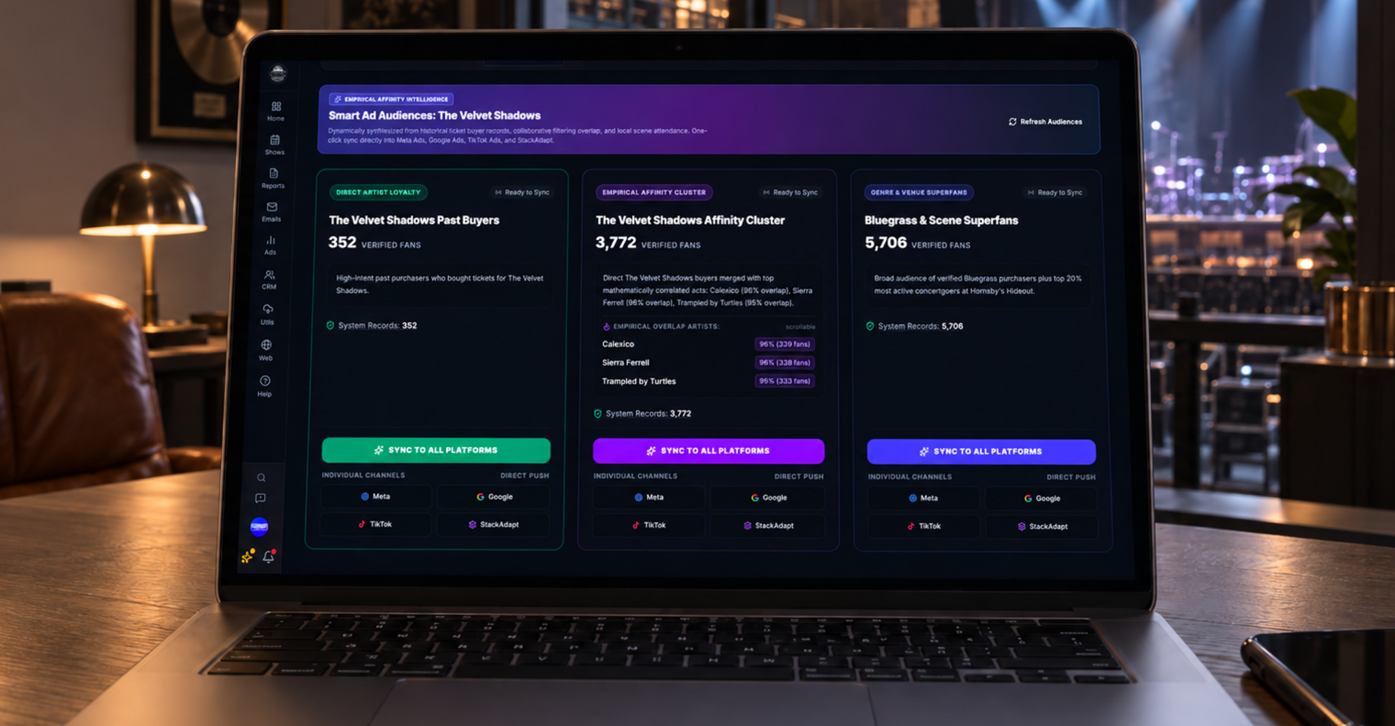 Fan Ad Targeting & Direct Ticket-to-Ad Tracking