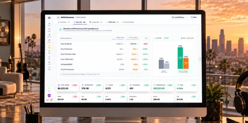 Boost ROAS and see which ads sell tickets