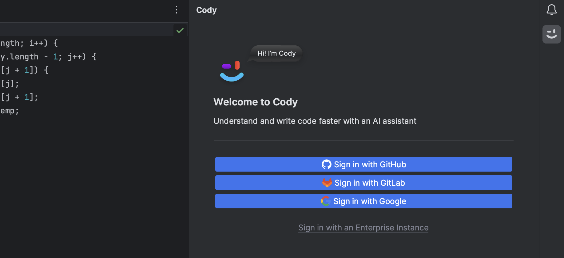 cody-for-intellij-login