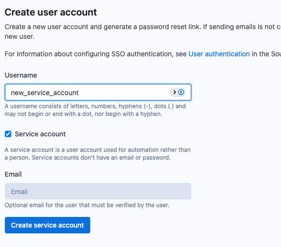 create-service-account