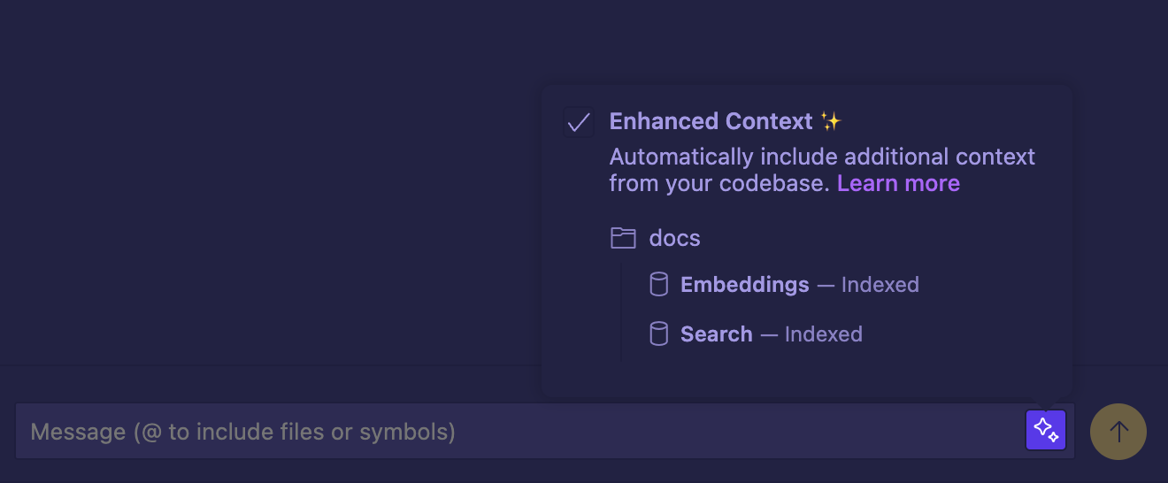 Enhanced context popover