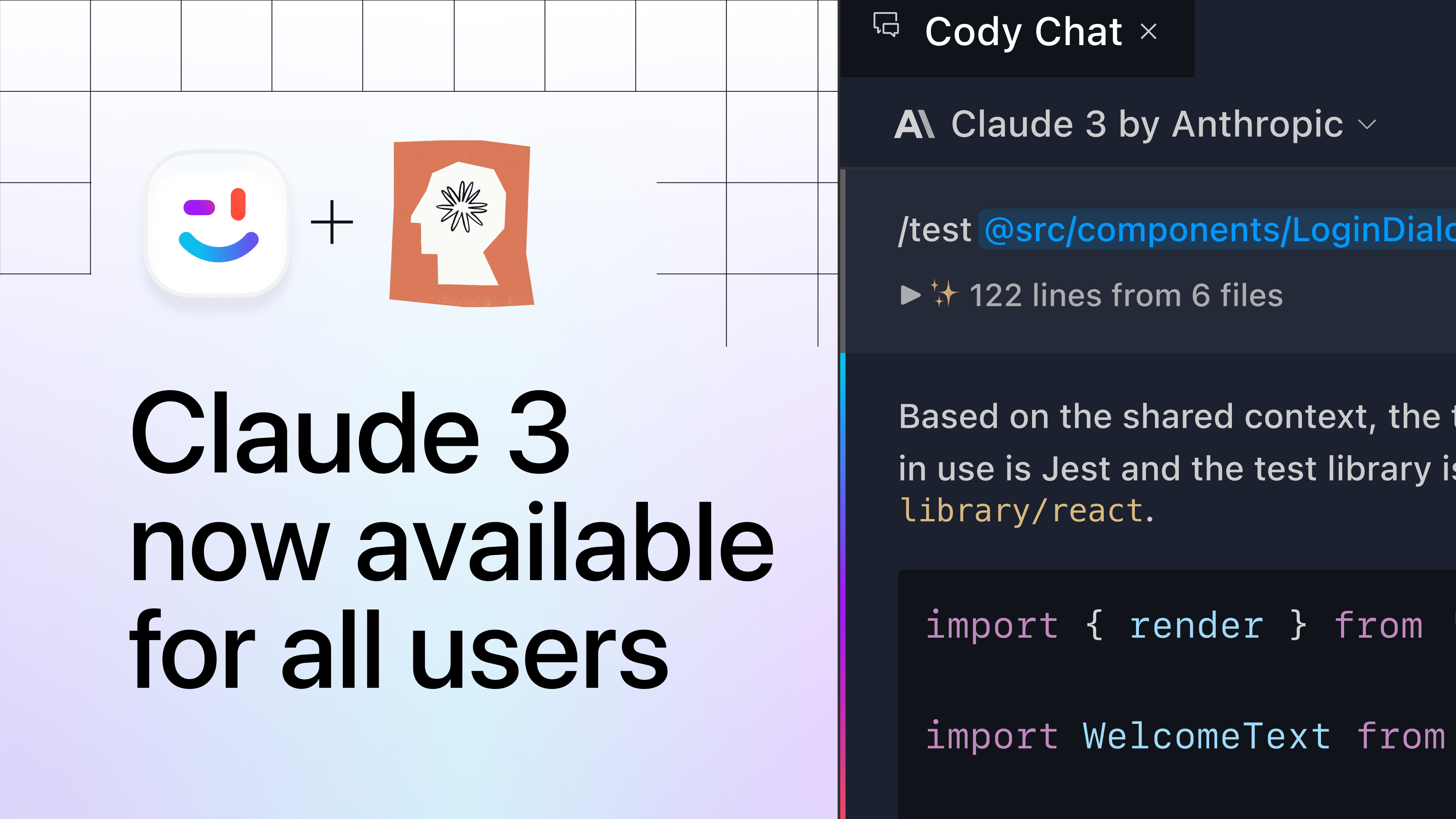 Claude 3 is now available for all Cody users