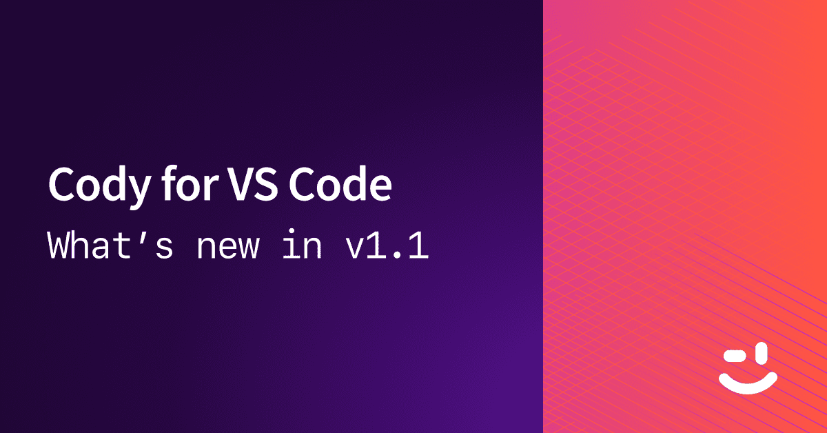 Cody for VS Code v1.1.0 release