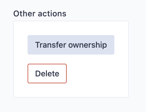 Transfer ownership of a saved search