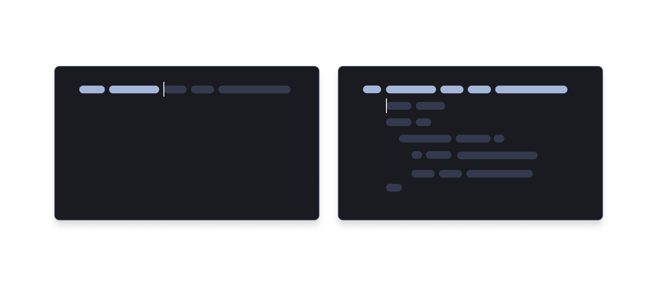 Single vs MultiLine Completion