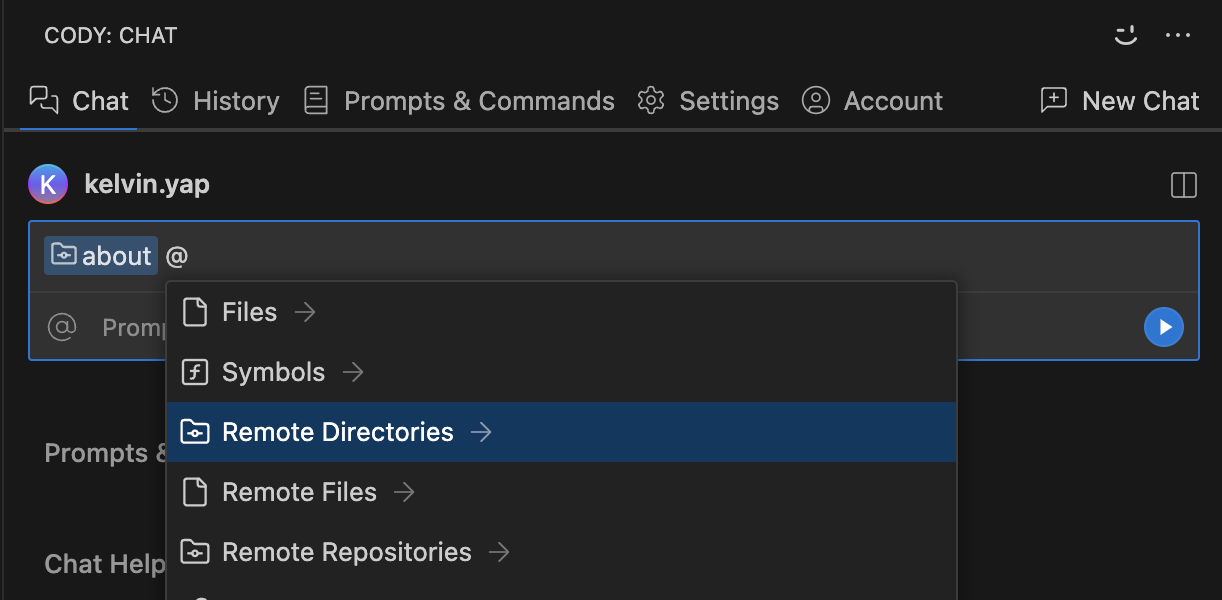 @-mention directories as context in the IDE for Enterprise users