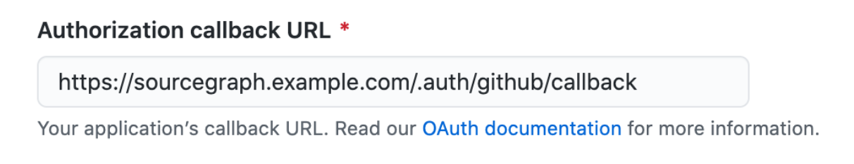 GitHub OAuth callback URL example