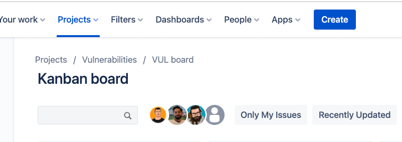 Jira Create button