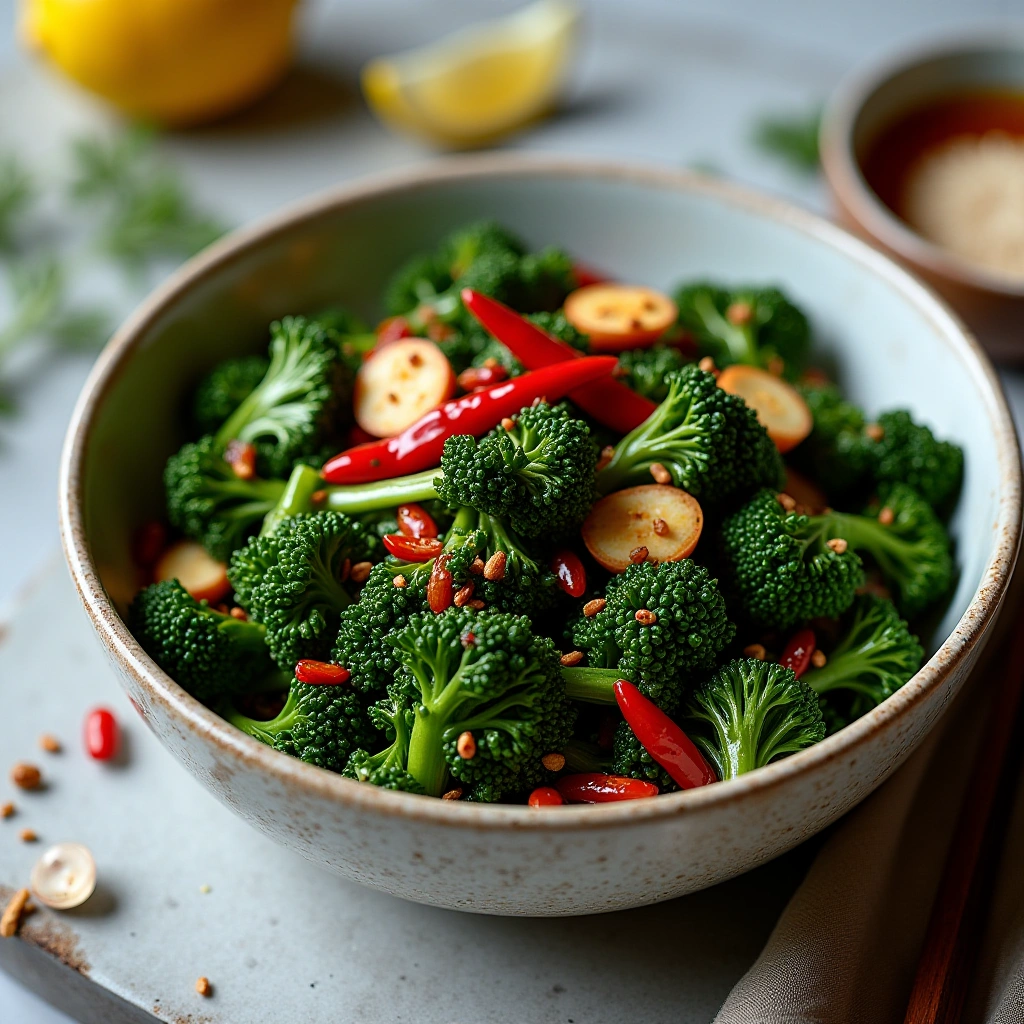 Roasted Kale with Chilli