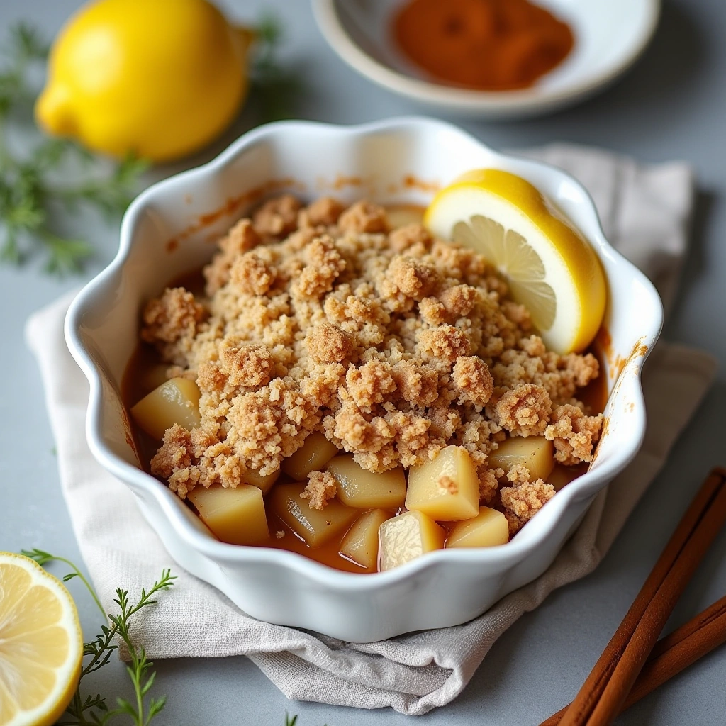 Spring Crumble with Apples