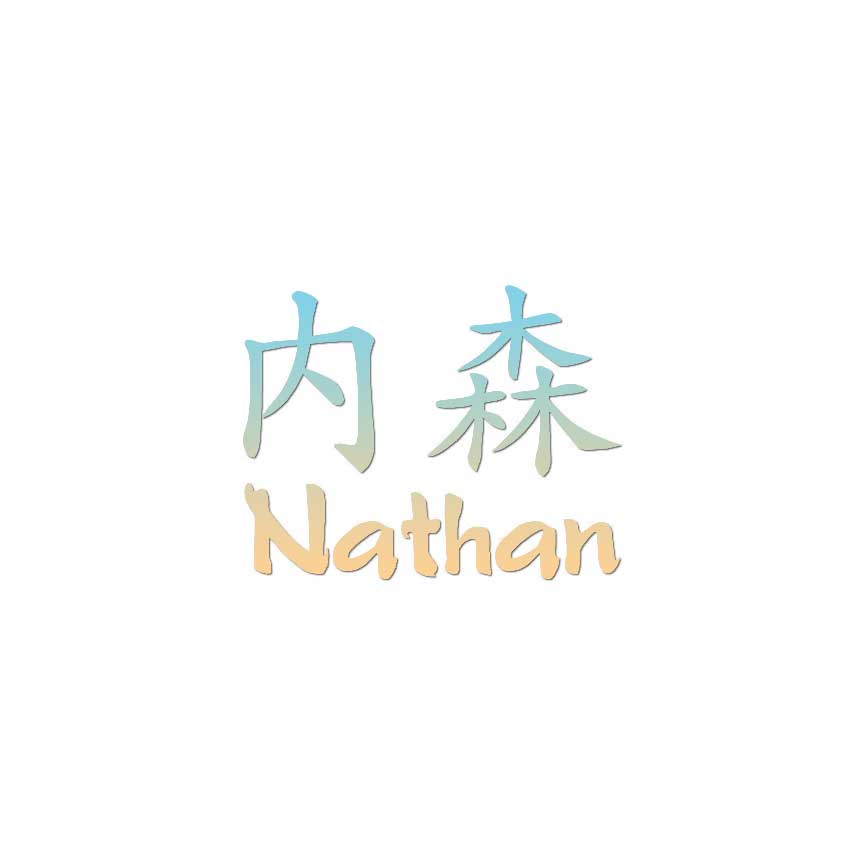 miniatura 15  - Símbolo chino Nathan nombre-DECAL STICKER-Varios Patrones y Tamaños-ebn2209