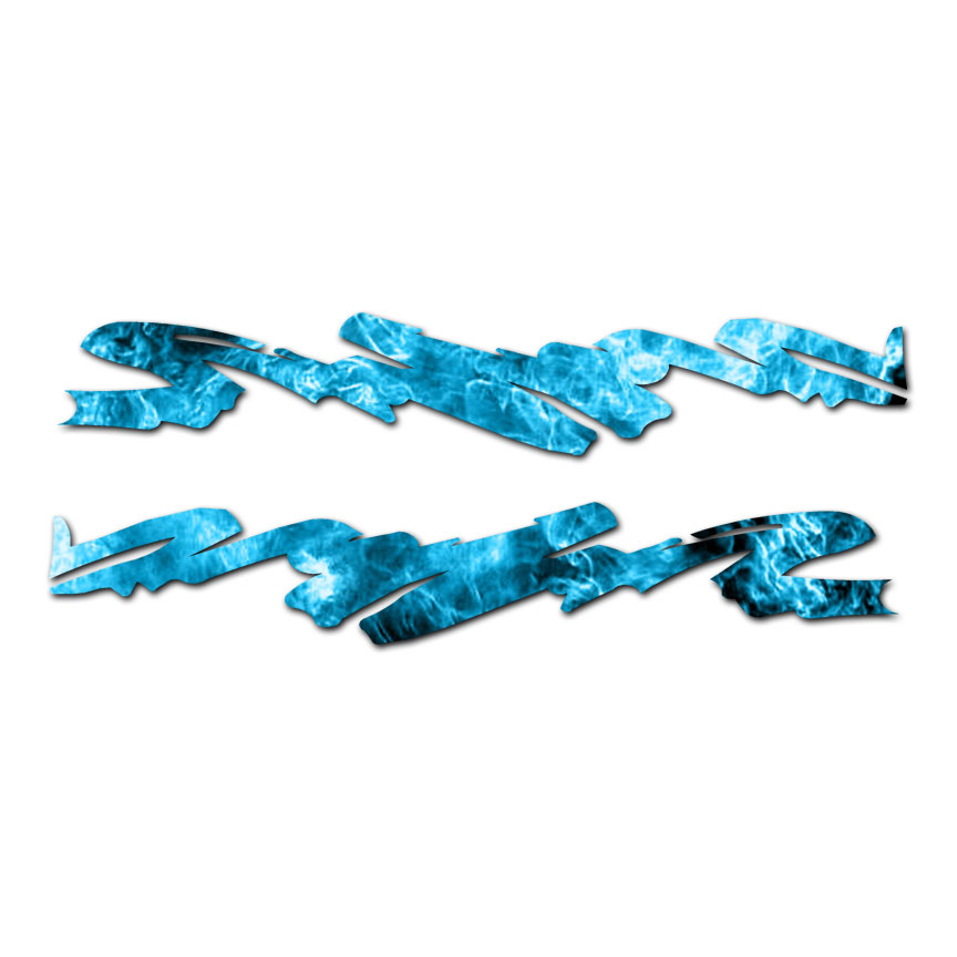 Pair of Squiggle Stripes – Decal Sticker – Multiple Patterns & Sizes – ebn1013