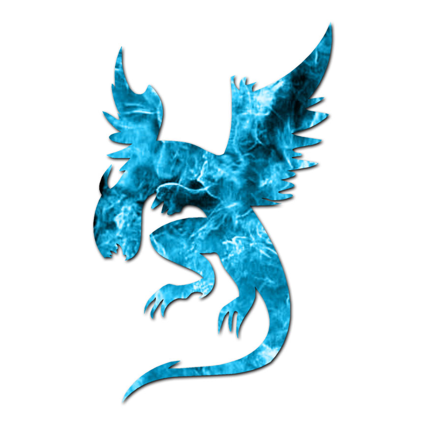 Dragon Flying Art – Vinyl Decal Sticker – Multiple Patterns & Sizes – ebn1050