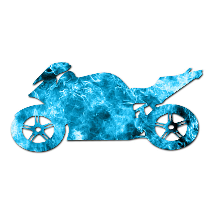 Motorcycle – Vinyl Decal Sticker – Multiple Patterns & Sizes – ebn108