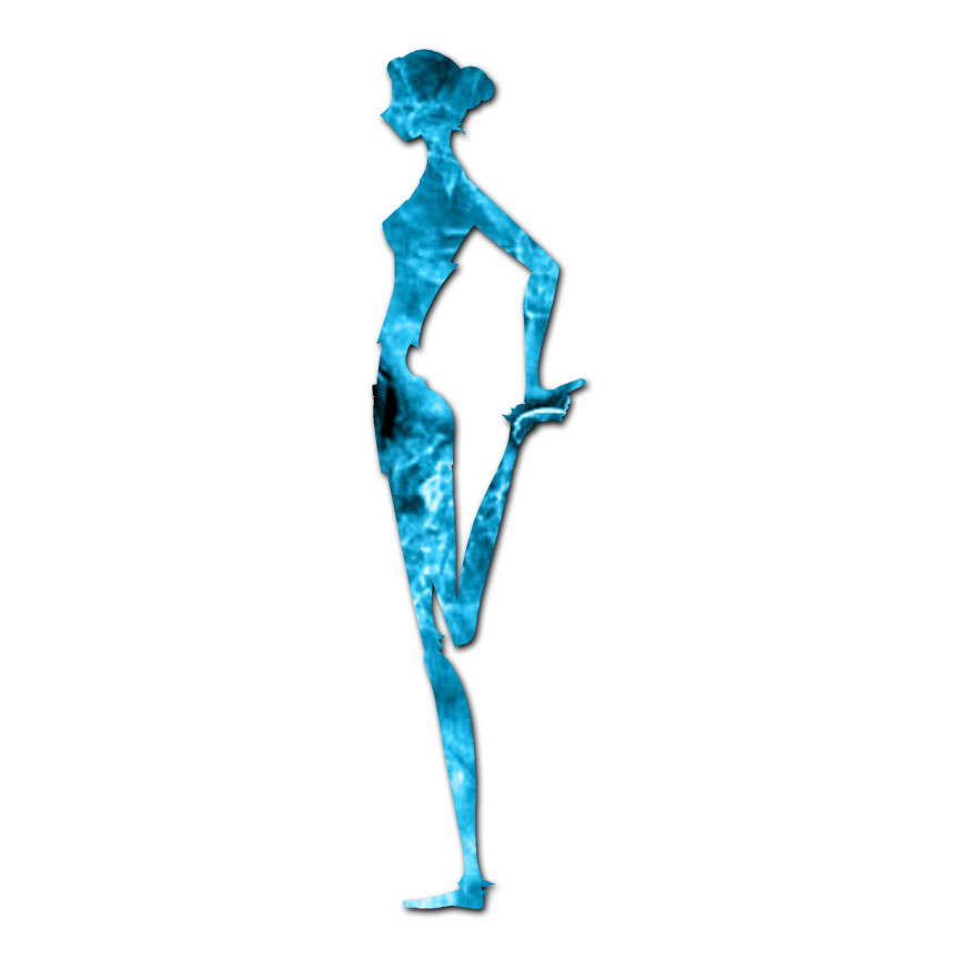 Yoga Standing Stretch – Decal Sticker – Multiple Patterns & Sizes – ebn1155