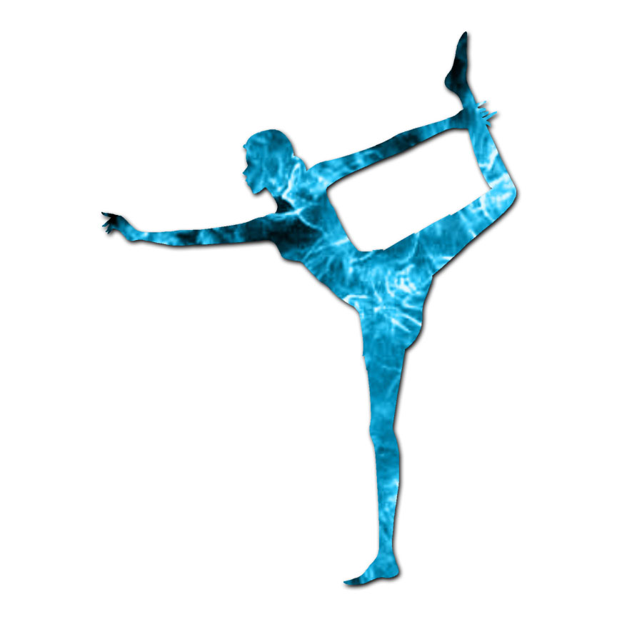 Yoga Standing Dancer – Vinyl Decal Sticker – Multiple Patterns & Sizes – ebn1159