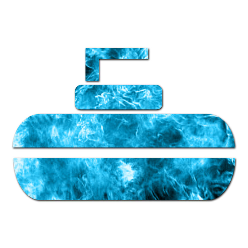 Curling Stone Rock – Vinyl Decal Sticker – Multiple Patterns & Sizes – ebn1305