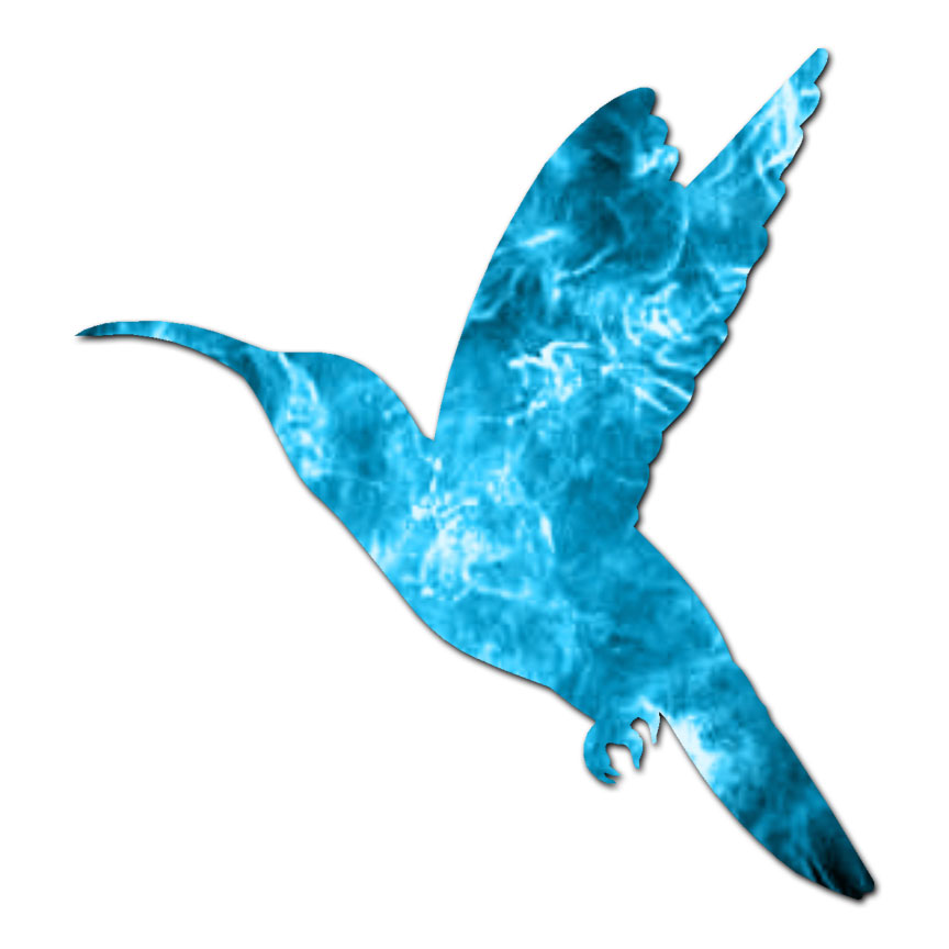 Hummingbird Flying – Vinyl Decal Sticker – Multiple Patterns & Sizes – ebn1354