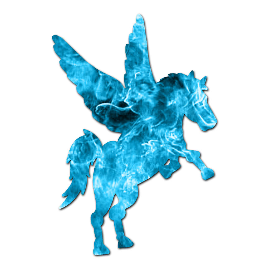 Pegasus Flying Horse – Vinyl Decal Sticker – Multiple Patterns & Sizes – ebn1367