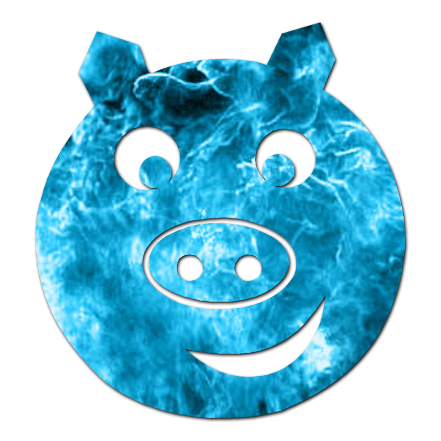 Pig Face Oink Cute – Vinyl Decal Sticker – Multiple Patterns & Sizes – ebn1368