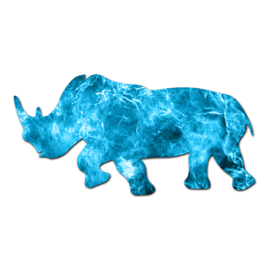 Rhino Rhinoceros – Vinyl Decal Sticker – Multiple Patterns & Sizes – ebn1372