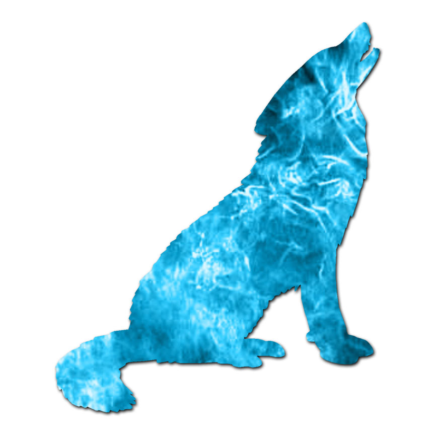 Wolf Howl Moon – Vinyl Decal Sticker – Multiple Patterns & Sizes – ebn1407