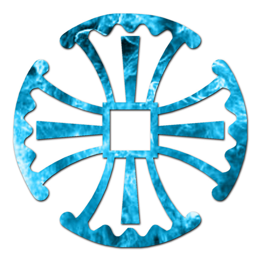 Canterbury Cross – Vinyl Decal Sticker – Multiple Patterns & Sizes – ebn141