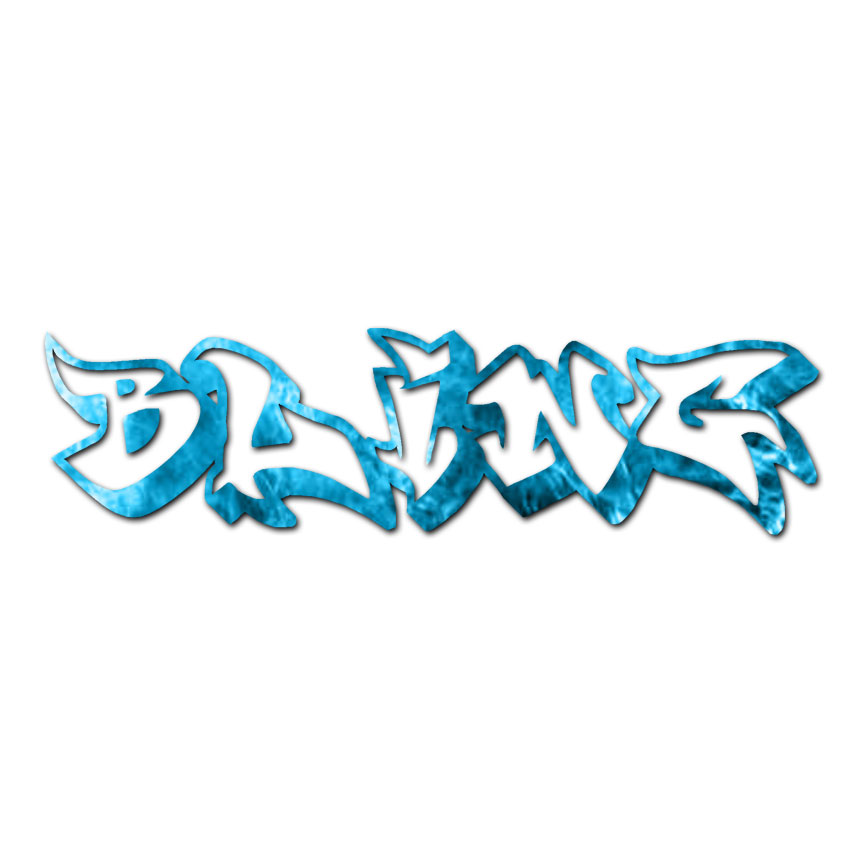 Bling Graffiti – Vinyl Decal Sticker – Multiple Patterns & Sizes – ebn1533