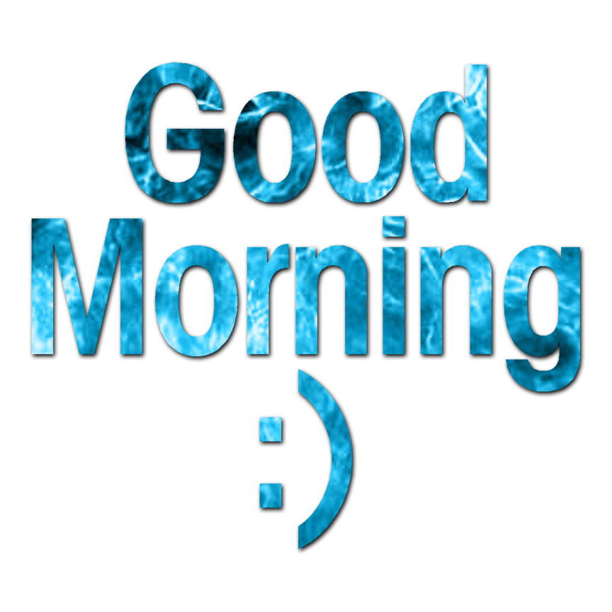 Good Morning – Vinyl Decal Sticker – Multiple Patterns & Sizes – ebn1589