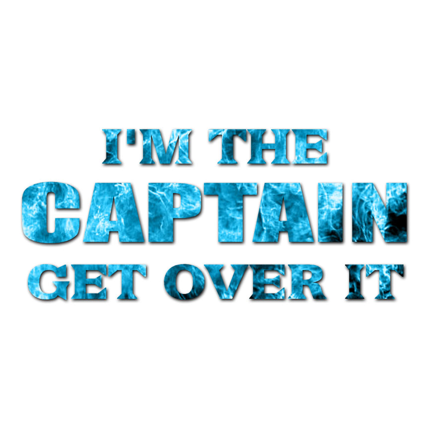Im The Captain Boat Ship – Decal Sticker – Multiple Patterns & Sizes – ebn1680