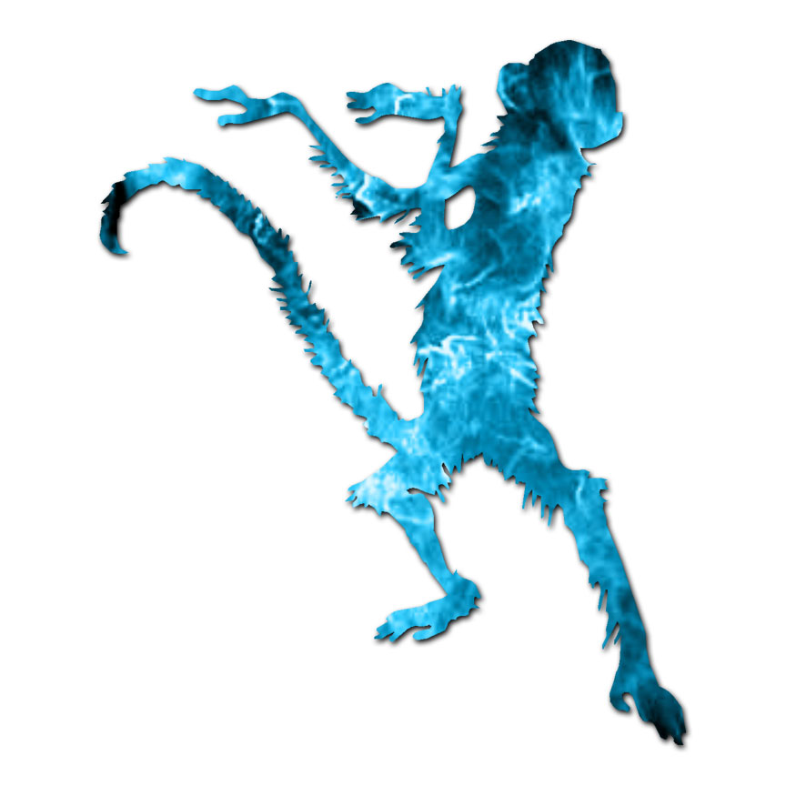 Monkey Dancing – Vinyl Decal Sticker – Multiple Patterns & Sizes – ebn194