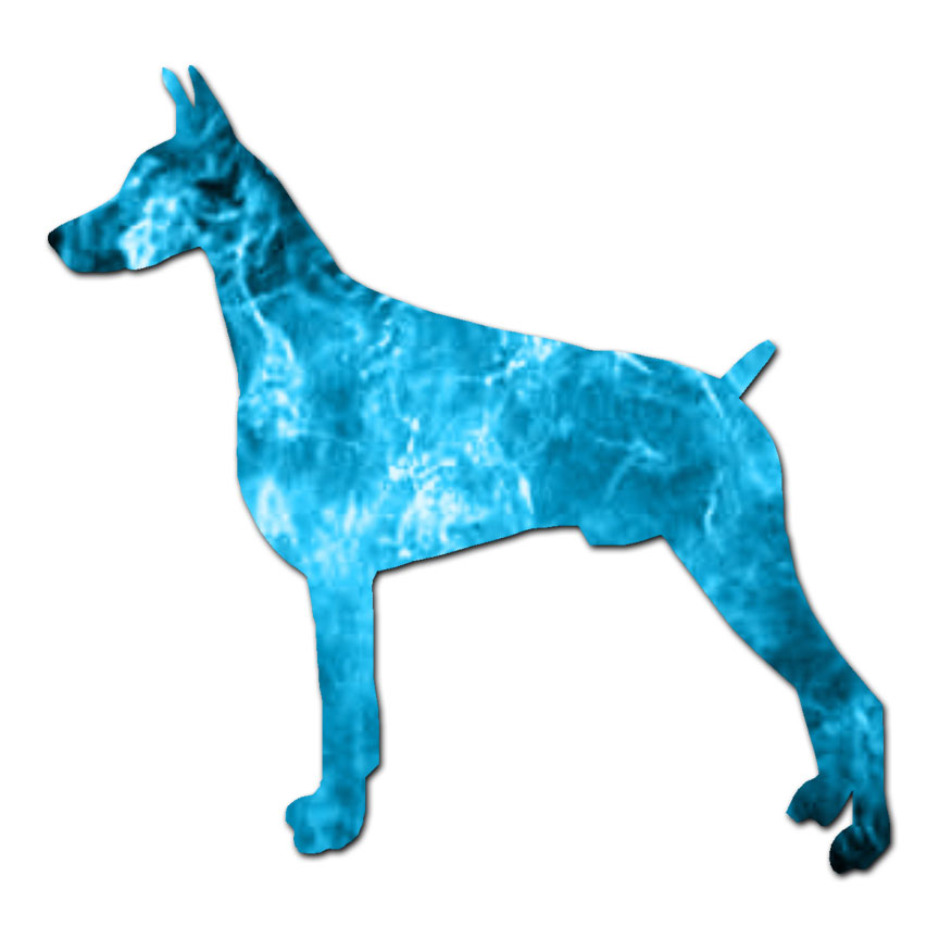 Doberman Dog – Vinyl Decal Sticker – Multiple Patterns & Sizes – ebn1945