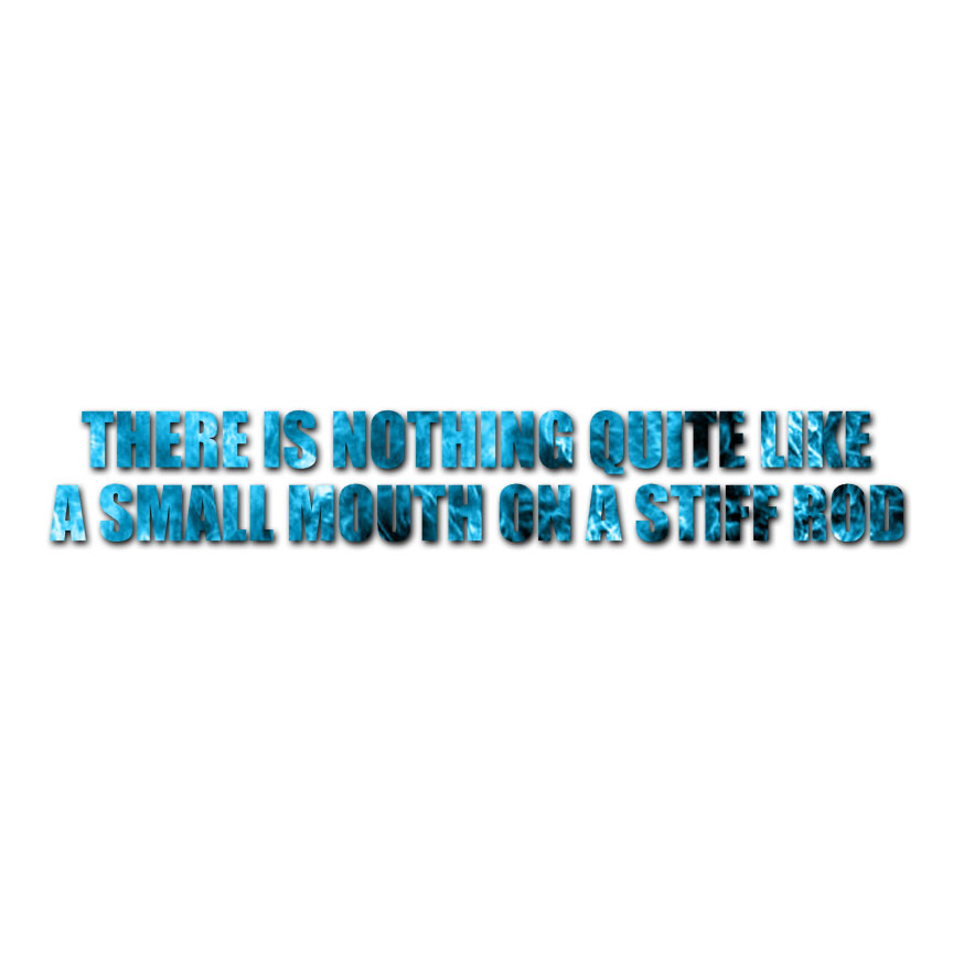 Small Mouth Rod Fishing – Decal Sticker – Multiple Patterns & Size – ebn2274