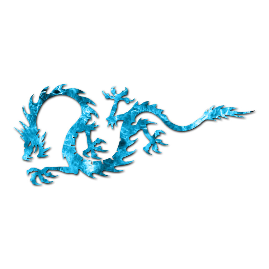 Dragon Tribal – Vinyl Decal Sticker – Multiple Patterns & Sizes – ebn230