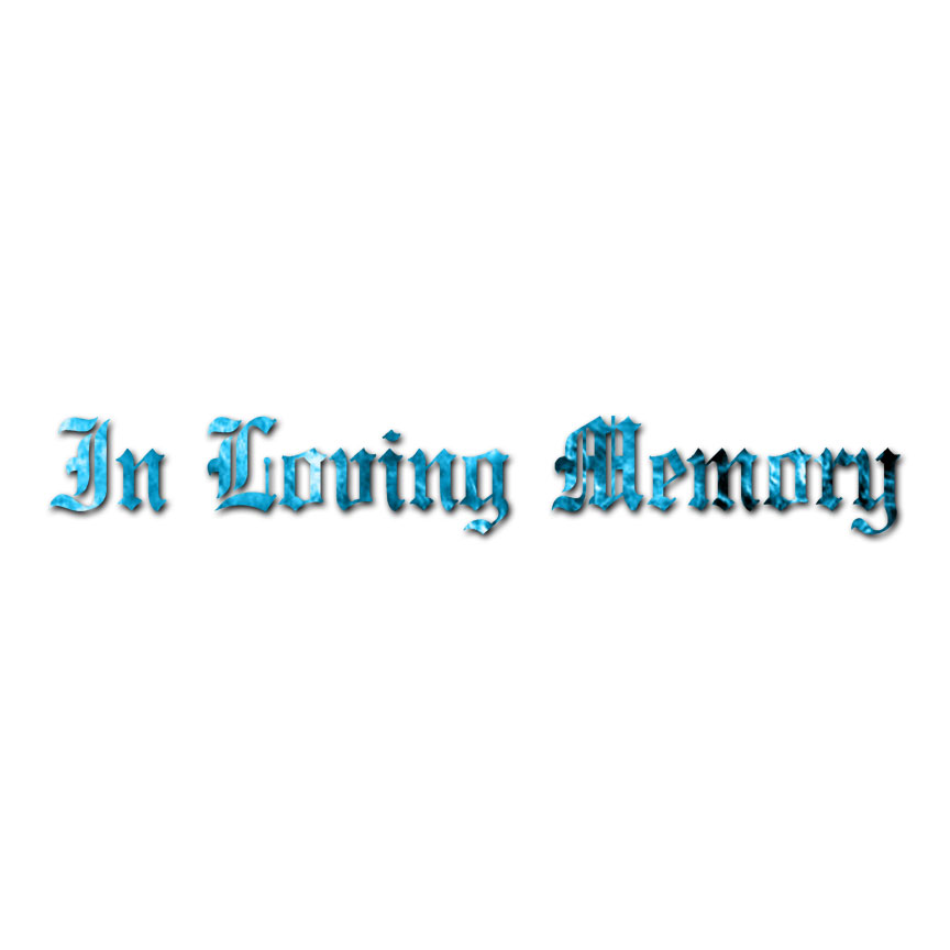 In Loving Memory Memorial – Decal Sticker – Multiple Patterns & Sizes – ebn2314
