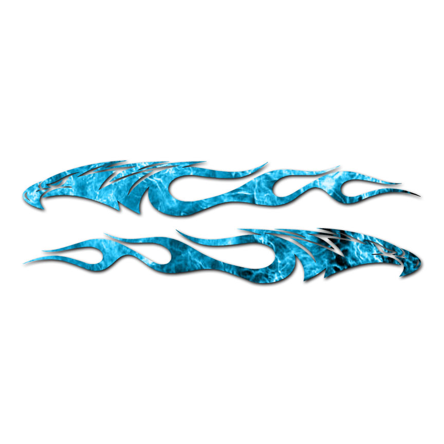 Set of Eagle Flames – Vinyl Decal Sticker – Multiple Patterns & Sizes – ebn247