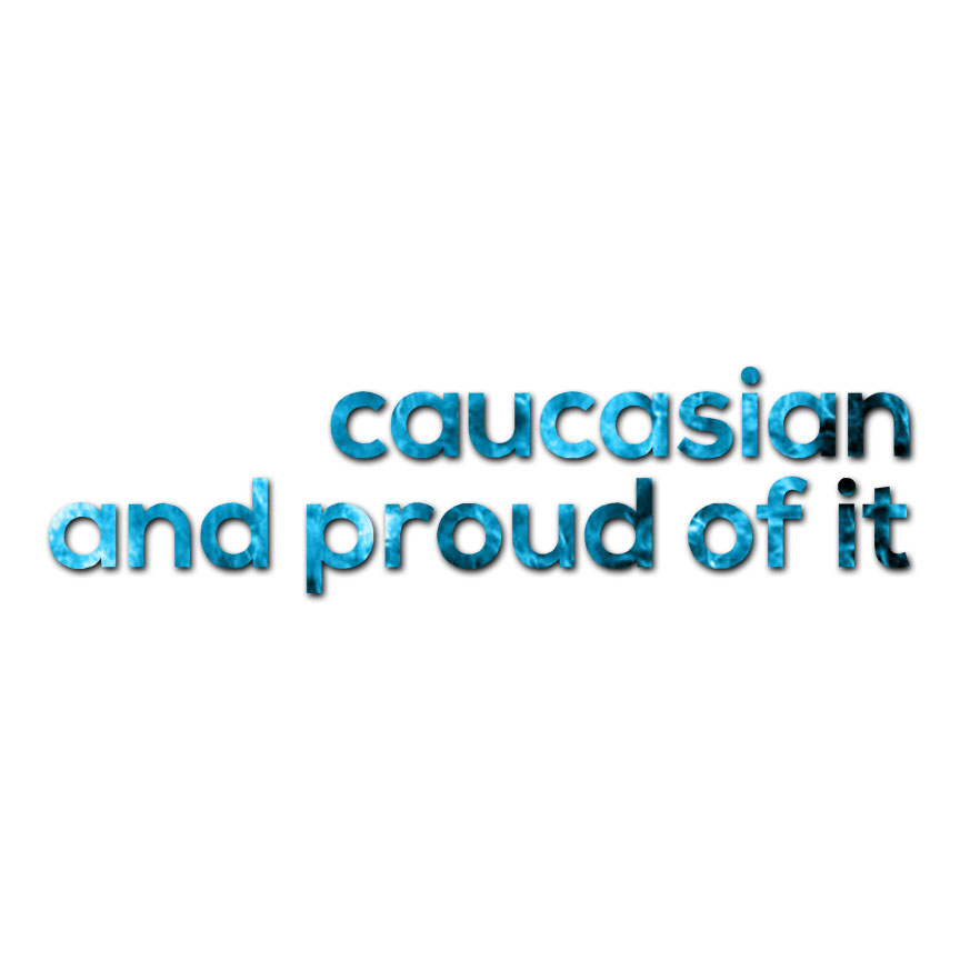 Caucasian Proud Pride – Vinyl Decal Sticker – Multiple Patterns & Size – ebn2522