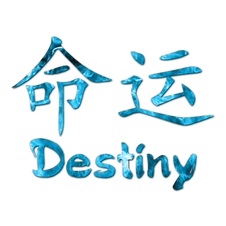 Destiny Chinese Symbols – Decal Sticker – Multiple Patterns & Sizes – ebn2599