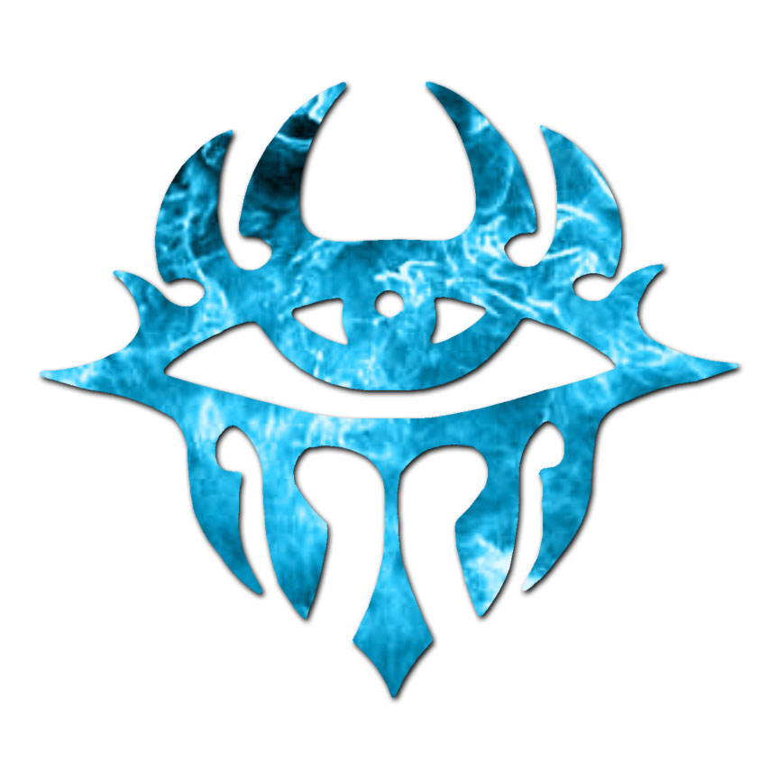 Evil Eye Glare Tribal – Vinyl Decal Sticker – Multiple Patterns & Sizes – ebn276