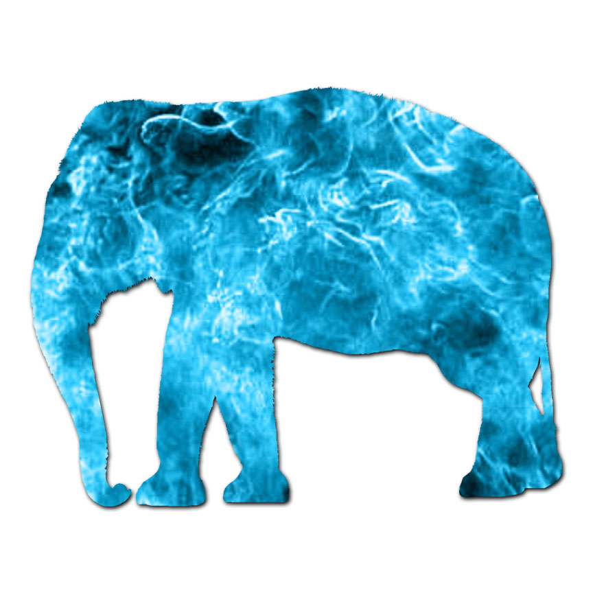 Elephant Mammoth Trunk – Decal Sticker – Multiple Patterns & Size – ebn2797