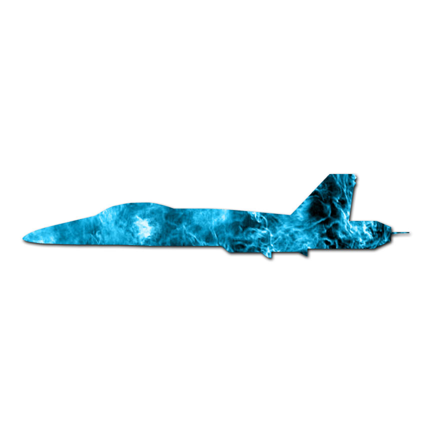 Fighter Jet – Vinyl Decal Sticker – Multiple Patterns & Sizes – ebn2832
