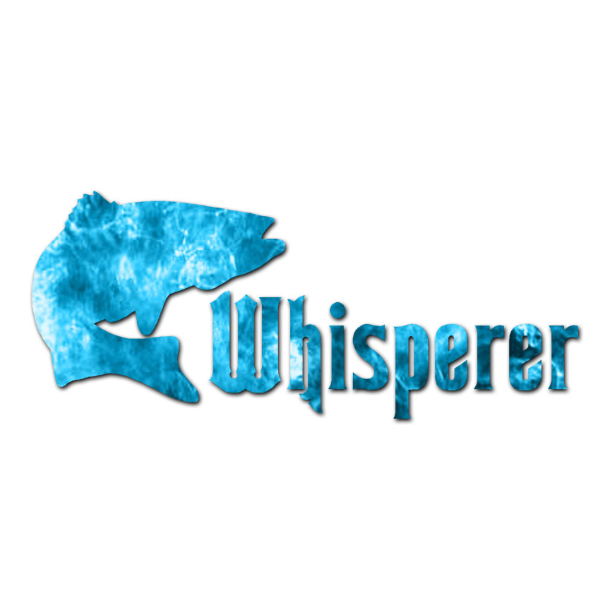 Fish Whisperer Bass – Vinyl Decal Sticker – Multiple Patterns & Sizes – ebn295