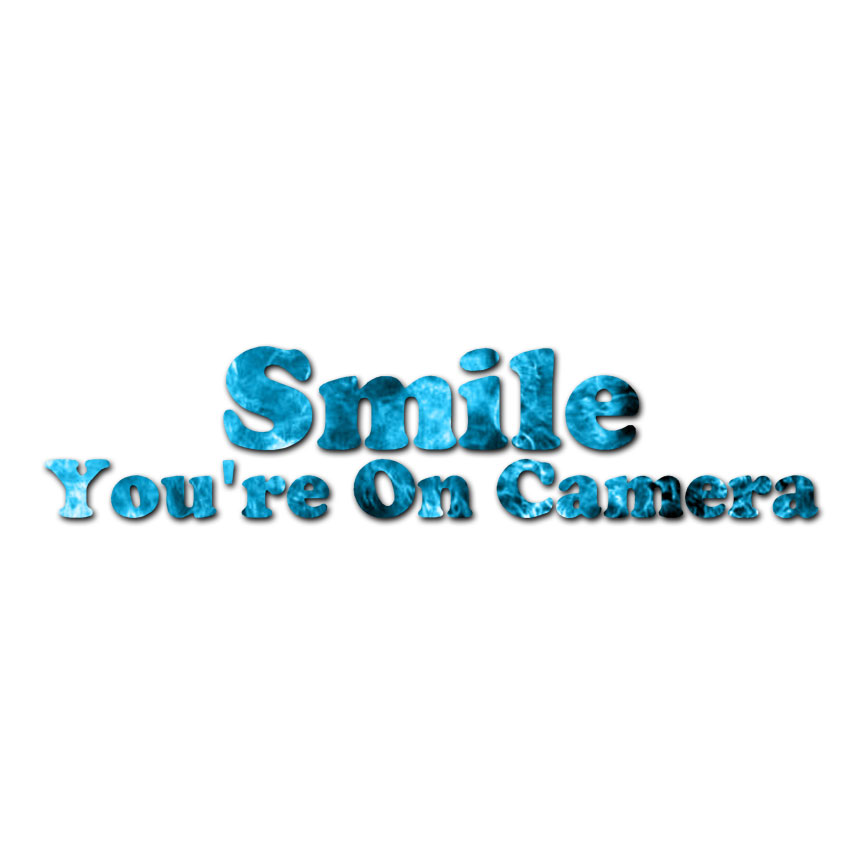 Smile You’re On Camera – Decal Sticker – Multiple Patterns & Size – ebn2958