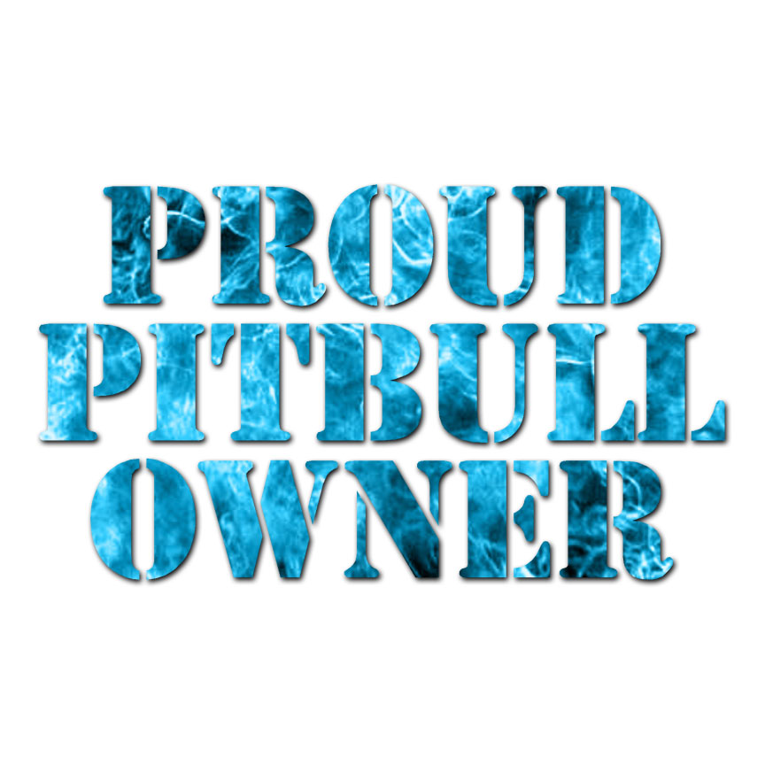 Proud Pitbull Owner – Vinyl Decal Sticker – Multiple Patterns & Sizes – ebn2961