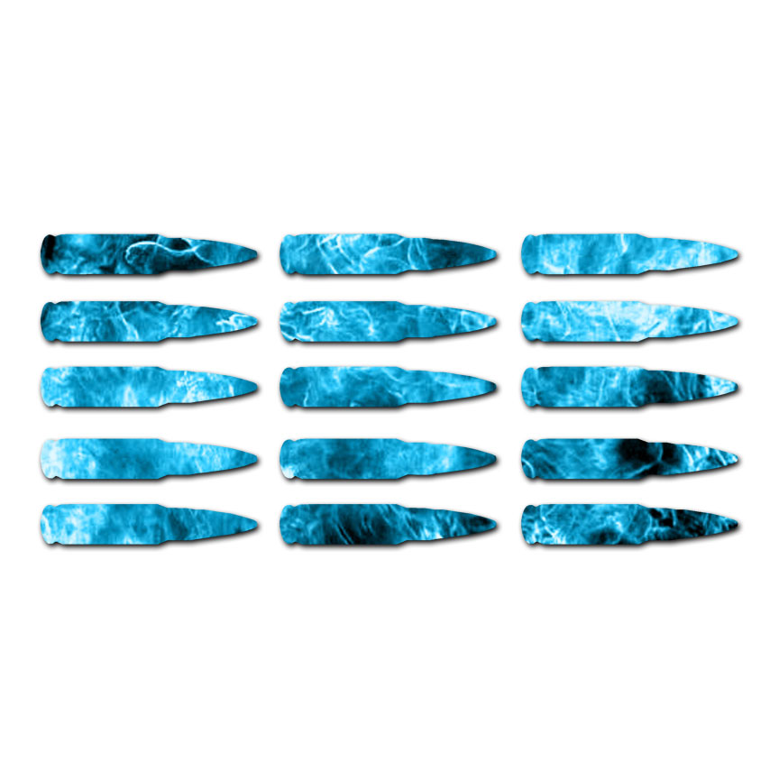 15 AK47 Bullet Ammo – Vinyl Decal Sticker – Multiple Patterns & Sizes – ebn2974