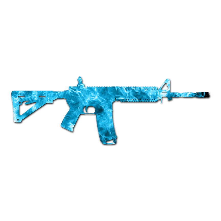 AR-15 Assault Rifle Gun – Decal Sticker – Multiple Patterns & Sizes – ebn2978