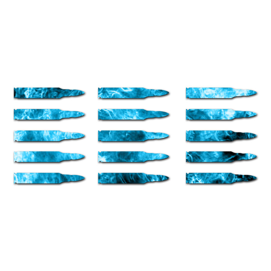 15 AR-15 Bullet Ammo – Vinyl Decal Sticker – Multiple Patterns & Sizes – ebn2984